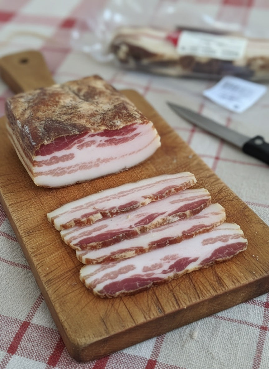 Pancetta tesa stagionata